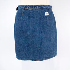 Women's Denim Wrap Blue Skirt