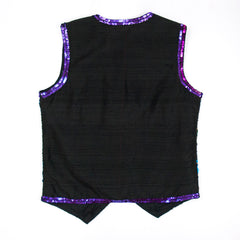 Women's Vintage Sequins Multicolored Vest