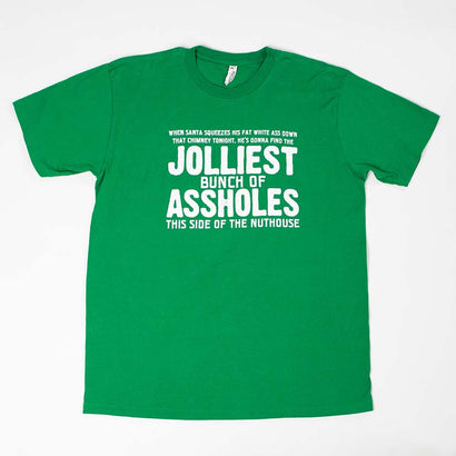 Unisex Jolliest Bunch Holiday Green T-Shirt