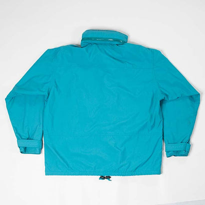 Women's Vintage L.L. Bean Teal Hooded Zipper Jacket