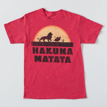 Unisex Hakuna Matata Lion King Red T-Shirt