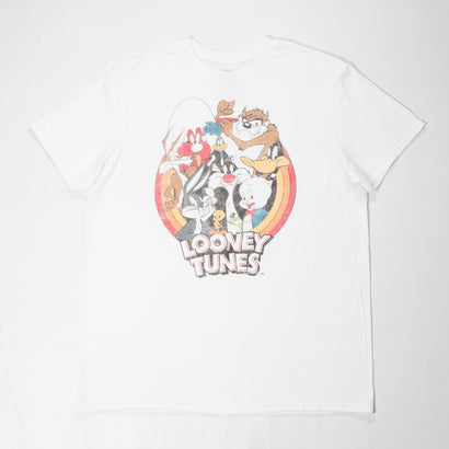 Men's Looney Tunes Characters Retro White T-Shirt