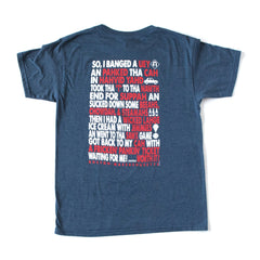 Men's Boston, Massachusetts Lingo Navy T-Shirt