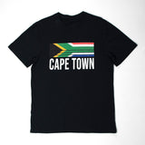 Cape Town, South Africa Flag Black T-Shirt