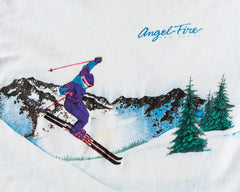 Men's Vintage 1993 Angel Fire Ski  Resort White T-Shirt