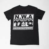 Unisex N.W.A World's Most Dangerous Group Black T-Shirt