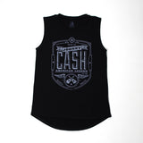 Women's Johnny Cash American Legend Black Tank Top