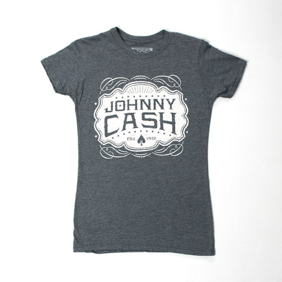 Women's Johnny Cash Est. 1932 Gray T-Shirt