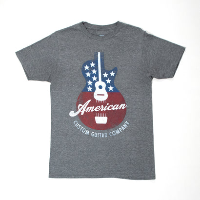 Men's American Custom Guitar Company Gray T-Shirt
