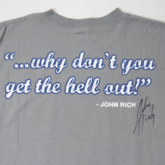 Men's John Rich If You Don't Love America Autographed Gray T-Shirt