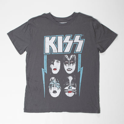 Women's Kiss Faces Black T-Shirt