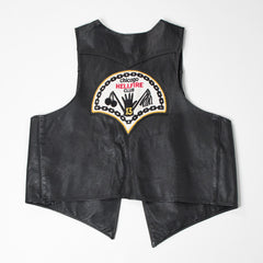 Men's Chicago Hellfire Club Brotherhood of Pain Black Leather Vest