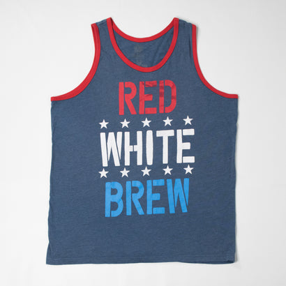 Men's Red White & Brew Blue Tank Top