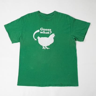 Men's Guess What? Chicken B*tt Green T-Shirt