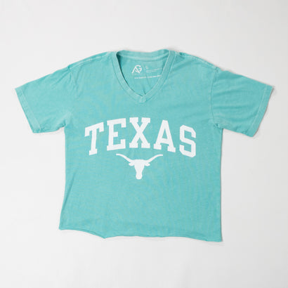 Women's Texas Longhorns Mint Crop Top