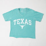 Women's Texas Longhorns Mint Crop Top