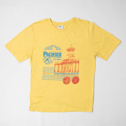 Men's Pacifico Huntington Beach Surfing US Open 2016 Yellow T-Shirt