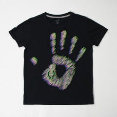 Men's Cyberdog Neon Hand Black T-Shirt