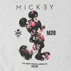 Unisex Vintage Mickey Too Many People Grow Up 2002 Gray Sweatshirt