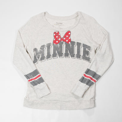 Women's Vintage Minnie #28 Jersey Gray Sweatshirt