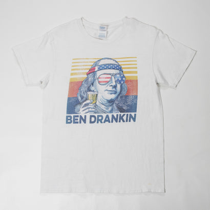 Men's Ben Franklin Ben Drankin White T-Shirt