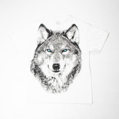 Men's Lone Wolf White T-Shirt