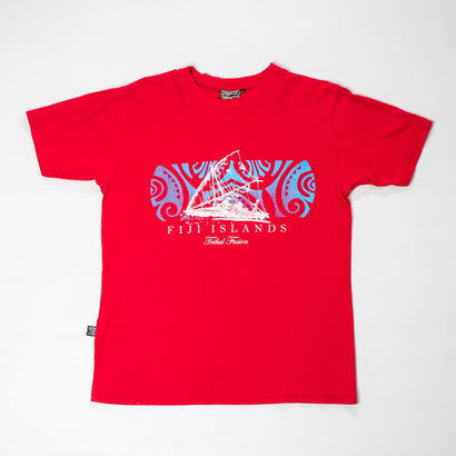 Men's Fiji Islands Tribal Fusion Red T-Shirt