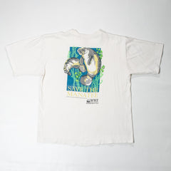 Men's Vintage 1993 WWF Manatee White T-Shirt