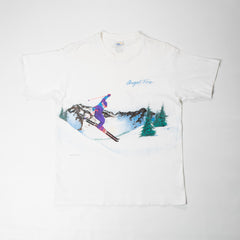 Men's Vintage 1993 Angel Fire Ski  Resort White T-Shirt