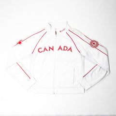 Women's Canada Olympic Team Warm-Up Zipper White Jacket