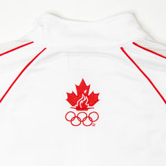 Women's Canada Olympic Team Warm-Up Zipper White Jacket