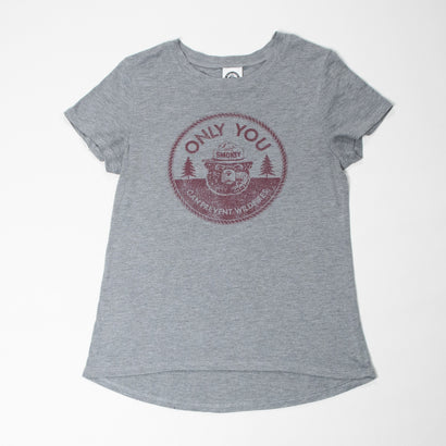 Women's Smokey Bear Forest Fire Prevention Gray T-Shirt