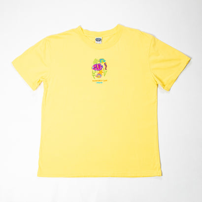 Unisex Orlando Rainforest Café Embroidered Yellow T-Shirt
