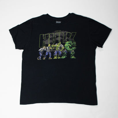 Men's Funko Marvel - Hulk Transformation Black T-Shirt