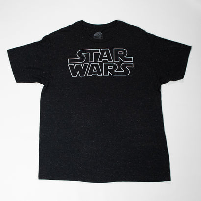 Men's Star Wars Original Logo Black T-Shirt