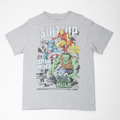 Men's Avengers Suit Up Gray T-Shirt