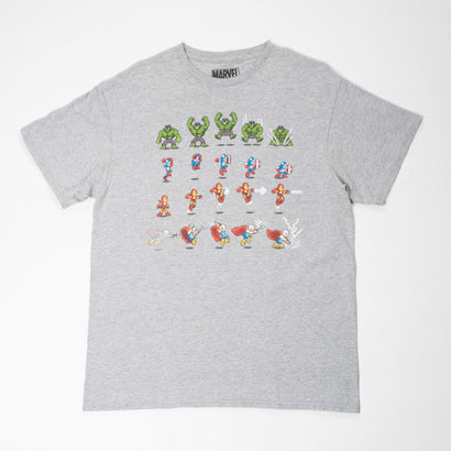 Men's Avengers Emojis Gray T-Shirt