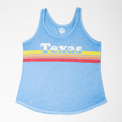 Unisex Texas Retro Blue Tank Top