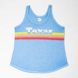 Unisex Texas Retro Blue Tank Top
