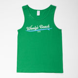 Unisex Wooly's Beach ATX Green Tank Top