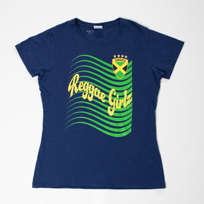 Women's Reggae Girlz Navy T-Shirt