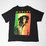 Men's Bob Marley Portrait Black T-Shirt