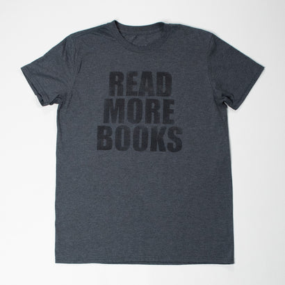 Unisex Read More Books Charcoal T-Shirt