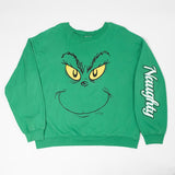 Unisex Naughty Grinch Holiday Green Sweatshirt