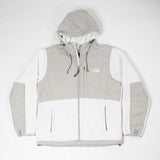 Women's North Face Denali 2 Gray & White Fleece Hooded Zipper Jacket