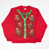 Men's Star Wars Holiday Gingerbread Red Sweatshirt