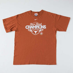 Men's Nike University Of Texas 2005 Rose Bowl Champions Burnt Orange T-Shirt
