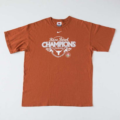Men's Nike University Of Texas 2005 Rose Bowl Champions Burnt Orange T-Shirt