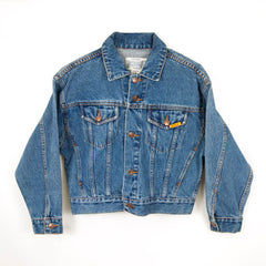 Women's Vintage Jordache Denim Blue Button Jacket