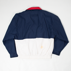 Unisex Vintage Mickey Mouse Embroidered Red, White, & Blue  Windbreaker Zipper Jacket